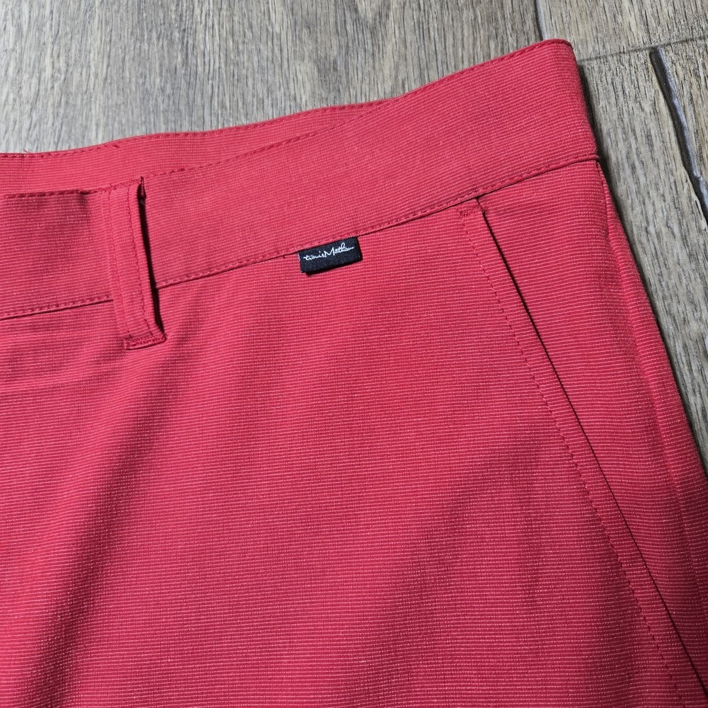 Travis Mathew Red Golf Active Shorts Mens 38 (Measured 39) 10" Inseam - Picture 2 of 8